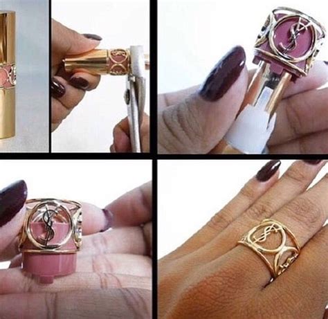 turn ysl lipstick into ring|Turn your old YSL lipstick into jewelry .